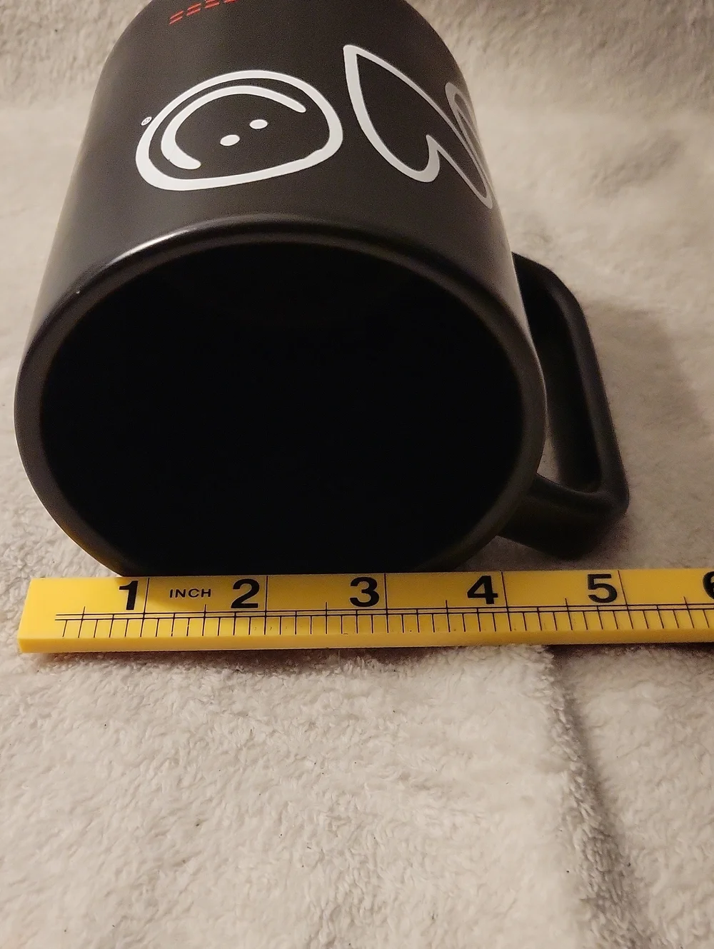 Peace Love World Cogfee Or Tea Mug. Red, Black, And White
